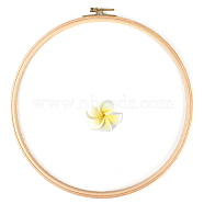 Wood Cross Stitch Embroidery Hoops, Embroidered Display Frame, Sewing Tools Accessory, BurlyWood, 295mm(PW-WG79288-08)