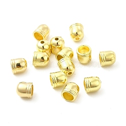 CCB Plastic Cord Ends, End Caps, Column, Golden, 8.5x8mm, Hole: 2mm, Inner Diameter: 6mm(CCB-G017-12G)