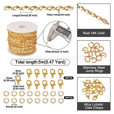 Kit de fabrication de collier de bracelet de chaîne de bricolage(DIY-TA0004-94)-3
