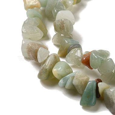 Natural Flower Amazonite Chips Beads Strands(G-M205-12-01)-4