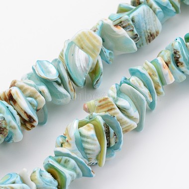 10mm SkyBlue Nuggets Other Sea Shell Beads