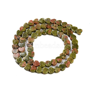 Natural Unakite Beads Strands(G-M403-A23-02)-3