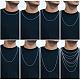 925 Sterling Silver Thin Dainty Link Chain Necklace for Women Men(JN1096A-01)-4