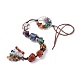 Chakra Natural Mixed Gemstone Woven Pendant Decorations(HJEW-JM00660)-1
