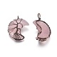 Natural Rose Quartz Tree of Life Wire Wrapped Pendants(G-L520-E01-R-NF)-2