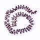Electroplate Glass Faceted Teardrop Beads Strands(EGLA-D014-03)-1