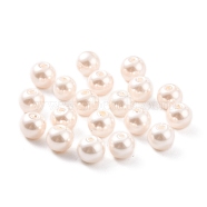 Eco-Friendly Dyed Glass Pearl Beads, Round, Lavender Blush, 6x5mm, Hole: 1.2mm, about 333pcs/100g(X-HY-XCP0001-08A)