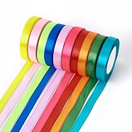 Satin Ribbon, Mixed Color, about 5/8 inch(16mm) wide, 25Yards/Roll(22.86m/roll)(SRIB-Y001-Y173)