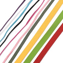 Faux Suede Cord, for DIY Jewelry Making, Mixed Color, 2.5~10x1~2.5mm, about 1.09 yards(1m)/strand(LW-MSMC001-03)