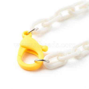 Personalized ABS Plastic Cable Chain Necklaces(NJEW-JN03479)-3