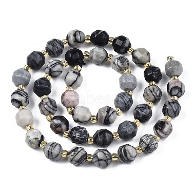Natural Netstone Beads Strands(G-N326-100-10)-3
