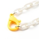 Personalized ABS Plastic Cable Chain Necklaces(NJEW-JN03479)-3