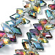 Electroplate Rhombus Glass Beads Strands(EGLA-A036-12A-HP02)-1