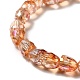 Electroplate Transparent Glass Beads Strand(GLAA-G088-05)-4