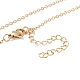 Ожерелье с подвеской в виде сердца из натуральной раковины с 304 цепочкой из нержавеющей стали для женщин(NJEW-C016-02G)-6