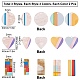 SUNNYCLUE 18Pcs 9 Color Acrylic/Cellulose Acetate(Resin) Pendants(KY-SC0001-58)-2