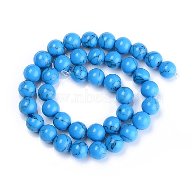 Synthetic Turquoise Beads Strand(TURQ-H063-8mm-03)-2