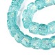 perles &agrave; la main en verre de feuille brins(FOIL-Q002-04E)-3