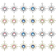 サニークルー 24 個 6 スタイル ラック メッキ合金ペンダント(FIND-SC0005-41)-1