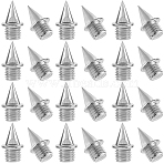 50Pcs Steel Pyramid Spike, Track Spikes Replacement for Sprinting Shoes & Track Shoes, Stainless Steel Color, 12.5x7mm(FIND-GF0008-36P)