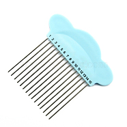 Paper Quilling Combs, DIY Paper Carding Craft Tool,  Creat Loops Accessory, for Macrame, Pale Turquoise, 10x10cm(MAKN-PW0001-088B)