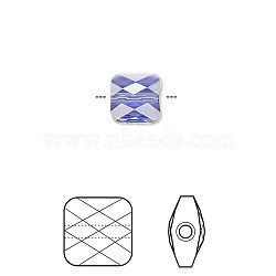 Austrian Crystal Beads, 5053, Crystal Passions, Faceted Mini Square, 539_Tanzanite, 8x8mm, Hole: 1mm(X-5053-8mm-539(U))