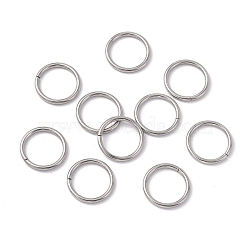 Non-Tarnish 304 Stainless Steel Jump Rings, Open Jump Rings, Round, Stainless Steel Color, 20x2mm, Inner Diameter: 16.2mm(STAS-C040-01G-P)