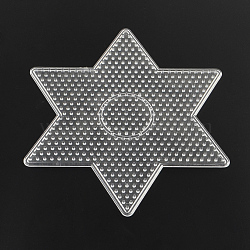 Star ABC Plastic Pegboards used for 5x5mm DIY Fuse Beads, Clear, 164x143x5mm(X-DIY-Q009-51)