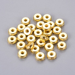 Tibetan Style Spacer Beads, Cadmium Free & Lead Free, Rondelle, Golden, 8x3mm, Hole: 2mm(LF0612Y-G)
