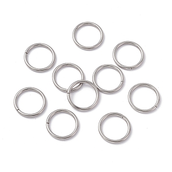304 Stainless Steel Jump Rings, Open Jump Rings, Round, Stainless Steel Color, 20x2mm, Inner Diameter: 16.2mm