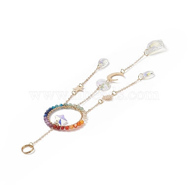 Glass Teardrop & Star Window Hanging Suncatchers(HJEW-JM00906)-4