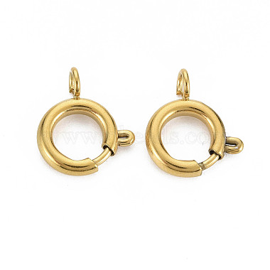 304 Stainless Steel Spring Ring Clasps(X-STAS-N095-049G)-1