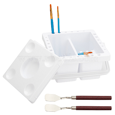 White Plastic Painting Supplies
