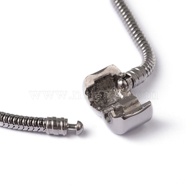 304 нержавеющая сталь круглая змеиная цепочка изготовление браслетов европейского типа(STAS-L178-SL0202-21)-3