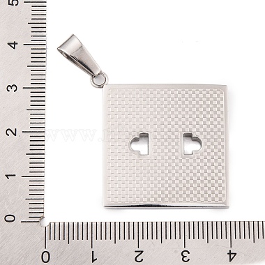 anlaufgeschützte 304 Edelstahlanhänger(STAS-K283-05P)-3