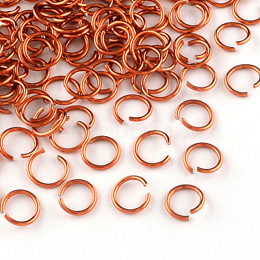 OrangeRed Ring Aluminum Open Jump Rings