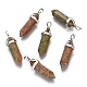 Natural Unakite Double Terminated Pointed Pendants(G-F295-04B)-1