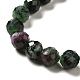 Natural Ruby in Zoisite Beads Strands(G-I341-13B)-4