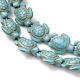 Synthetic Turquoise Dyed Beads Strands(G-B184-D02-01)-3