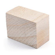 Unfinished Natural Wood Block, DIY Craft Supplies, Rectangle, PapayaWhip, 45x33x23.5mm(WOOD-T031-02)