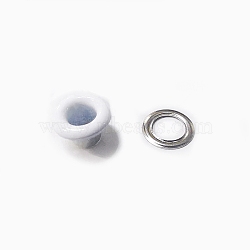 Iron Grommet Eyelet Findings, with Washers, for Bag Repair Replacement Pack, White, 1.65x0.55cm, Inner Diameter: 1cm(SCRA-PW0004-222G-01)