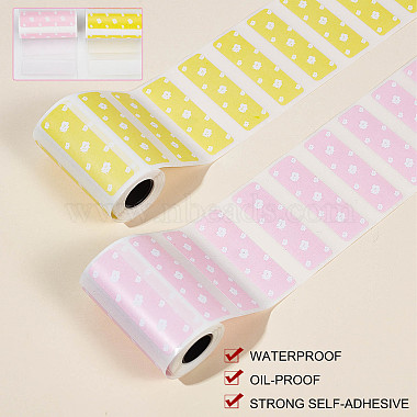 2 Rolls 2 Colors Self-Adhesive Label Pasters(STIC-GF0001-06)-4