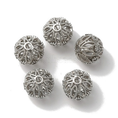 Étagères en laiton micro pavé perles de zircon cubiques(KK-C020-03P)-3