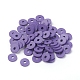 Flat Round Eco-Friendly Handmade Polymer Clay Beads(CLAY-R067-8.0mm-03)-4