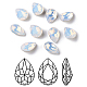 Faceted Teardrop K9 Glass Rhinestone Cabochons(RGLA-I001-18x13mm-031)-1