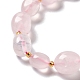 Chapelets de perles en quartz rose naturel(G-B028-B02)-4