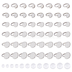 DIY Blank Dome 304 Stainless Steel Finger Rings Making Kits, Stainless Steel Color, Tray: 10~20mm, Inner Diameter: 17~19mm(DIY-HS0001-57)
