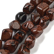 Natural Mahogany Obsidian Beads Strands, Nuggets, Tumbled Stone, 16~21x14~18x9.5~14mm, Hole: 0.8mm, about 22~23pcs/strand, 15.75''~16.14''(40~41cm)
(G-Z061-A05-01)