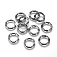 CCB Plastic Linking Rings, Ring, Gunmetal, 12x2mm, Inner Diameter: 8.5mm(CCB-F006-52B)