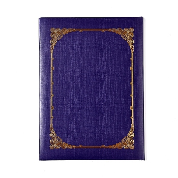 Certificate Holders, Diploma Holders, Document Covers with Gold Foil Border, for Letter Size Paper, Blue, 30.8x22.4x1cm